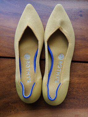 Rothy's The Point flat in Marigold (retired color). Size 8.5.
